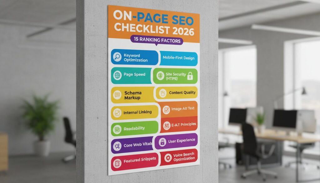 On Page SEO Checklist 2026 | 15 Ranking Factors